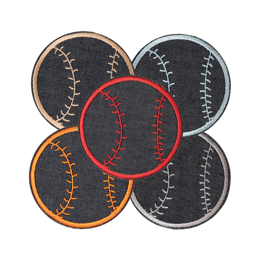 Baseball Piłka do baseballu naprasowanka termo jesnsowa haftowana aplikacja na ubranie