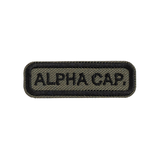 khaki naprasowanka na ubrania alpha cap.