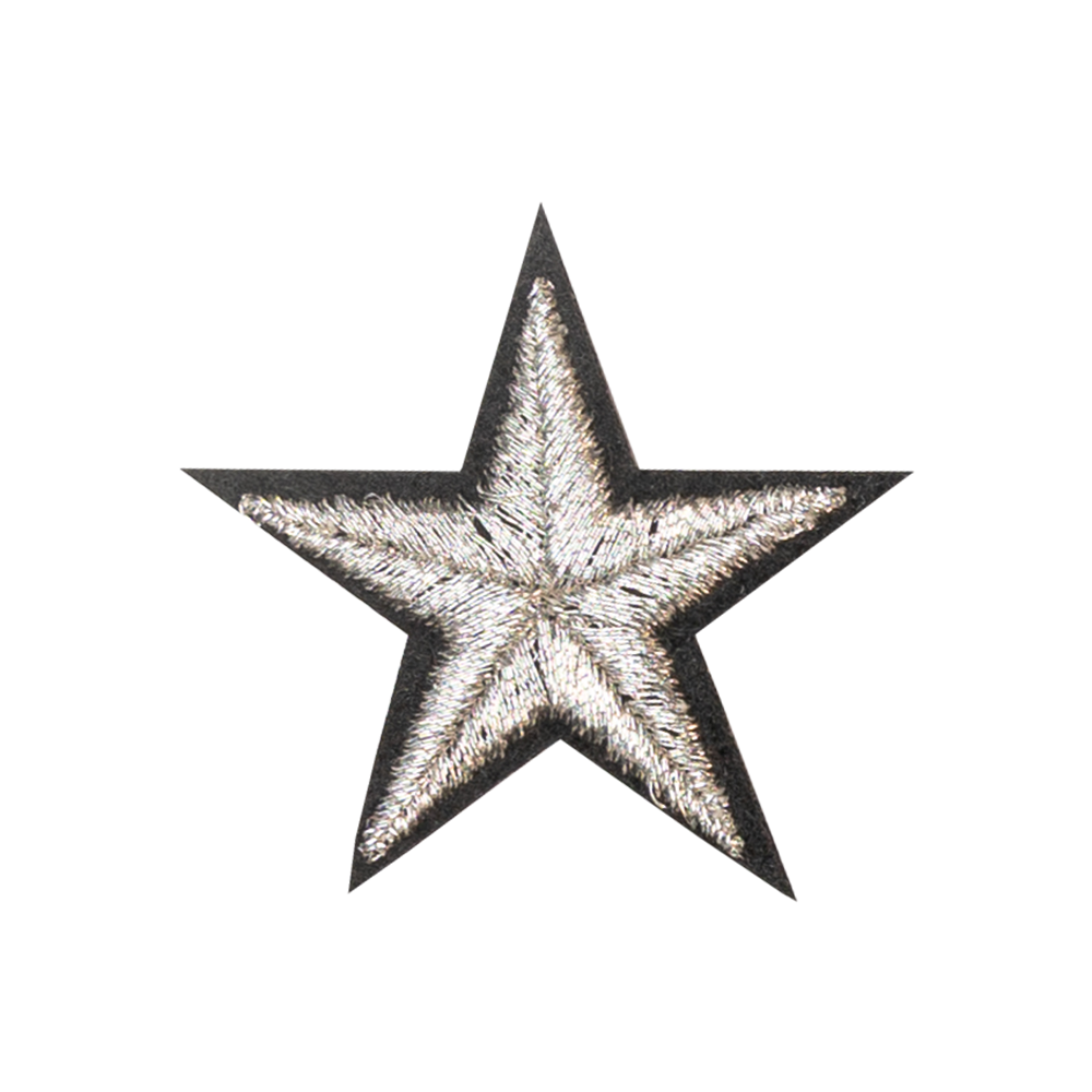 srebrna gwiazda militarna naszywka termo naprasowanka haft aplikacja odznaczenie wojskowe na ubranie materiał plecak buty