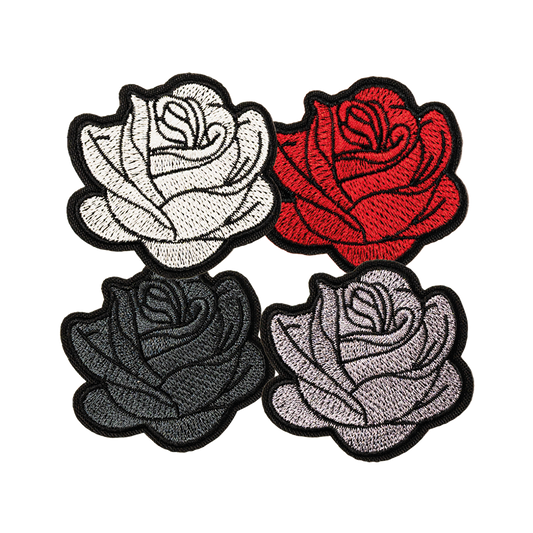 róże mix kolorów naszywka termo naprasowanka haft 