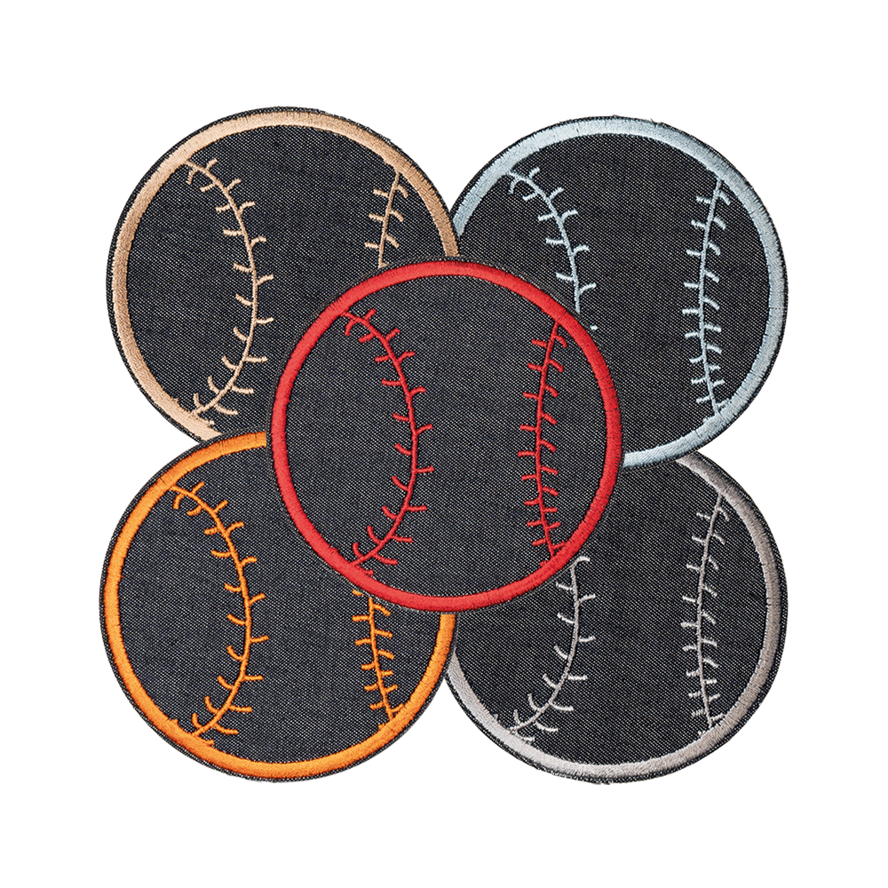 Baseball Piłka do baseballu naprasowanka termo jesnsowa haftowana aplikacja na ubranie