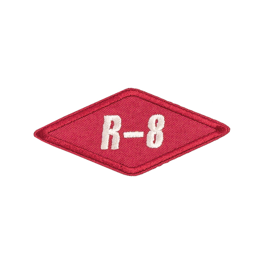 rąb czerwony r-8  aplikacja termo naprasowanka