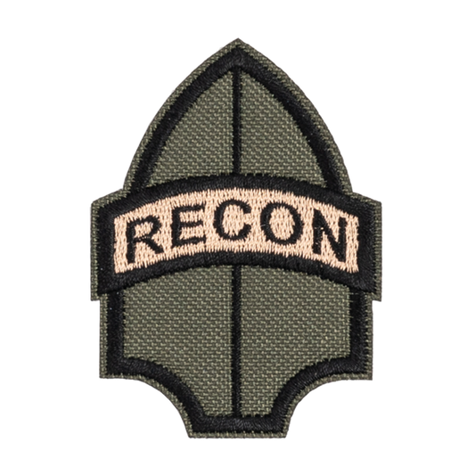 recon zwiad militarna aplikacja termo naprasowanka naszywka na bluzkę plecak kurtkę ubranie