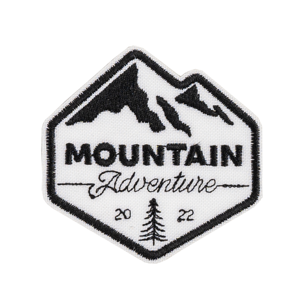 Mountain adventure napis góry górska naprasowanka biało czarna tatromaniacy aplikacja termo