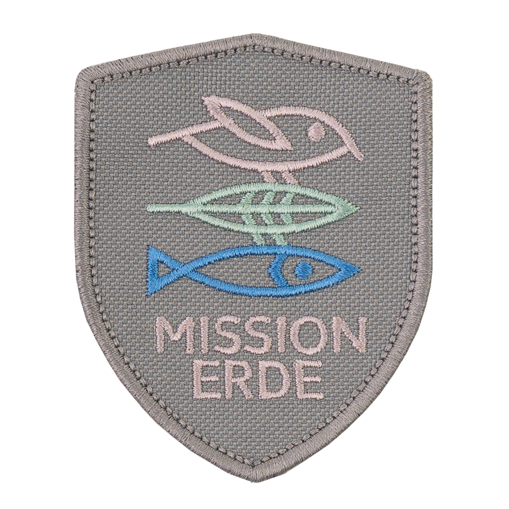 mission erde logo naszywka termo