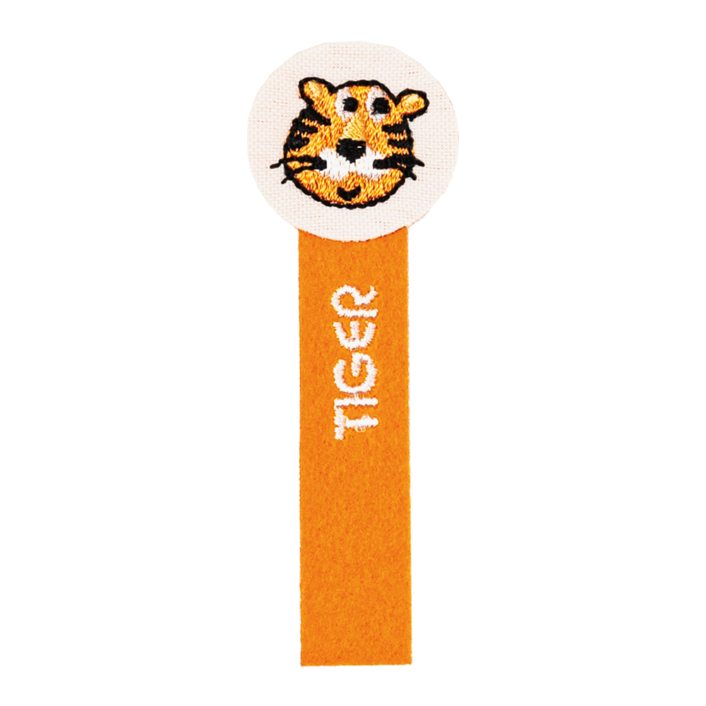 aplikacja pomarańczowa na ubranie tiger dla dzieci tygrysek naszywka haftowana