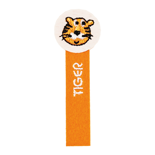 aplikacja pomarańczowa na ubranie tiger dla dzieci tygrysek naszywka haftowana