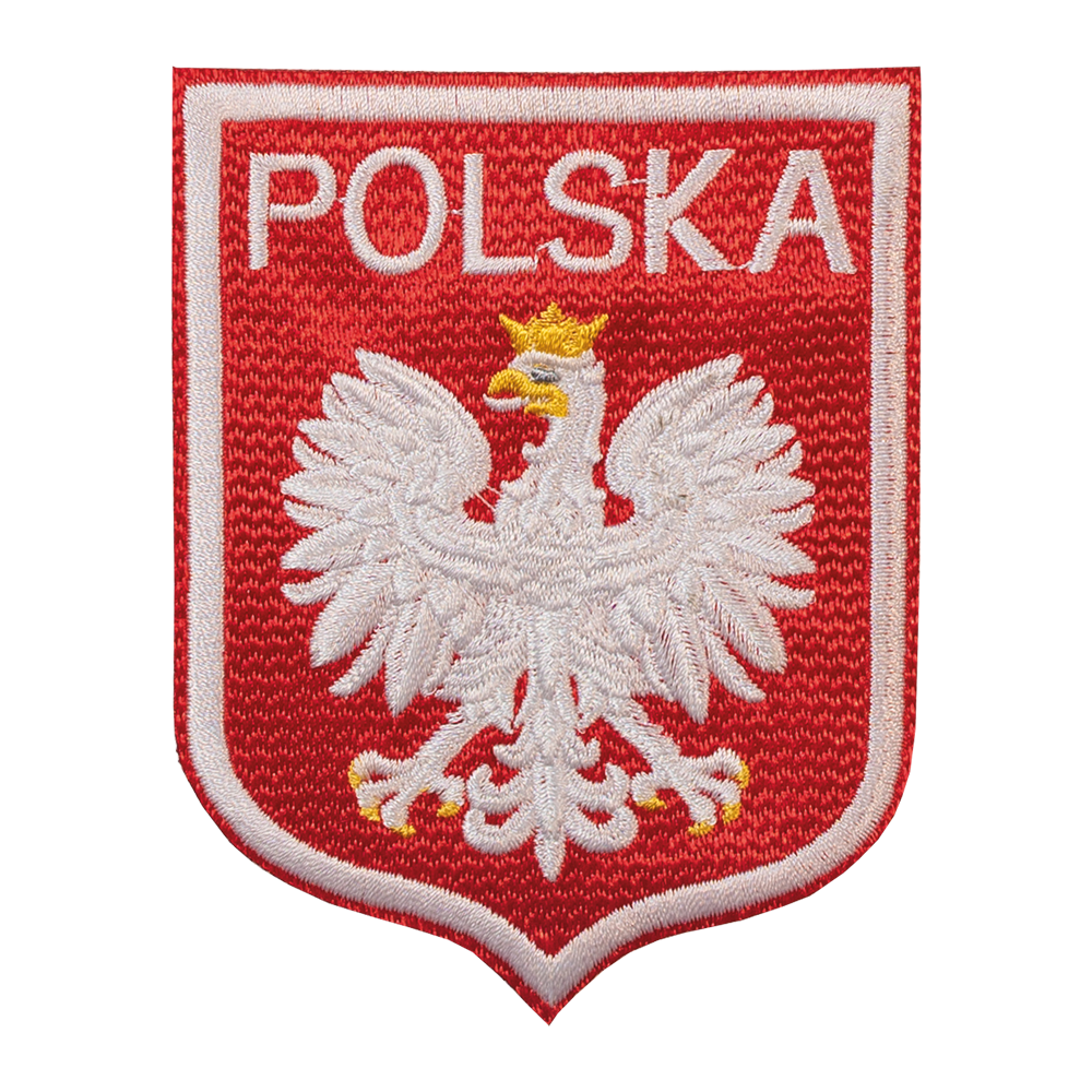 godło polski duże naszywka termo naprasowanka haft aplikacja polska na ubranie plecak materiał łatka