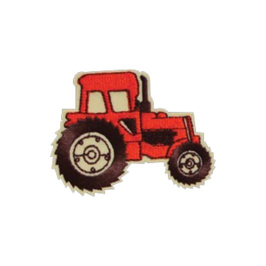 czerwony traktor aplikacja naszywka dla dziecka dla chłopca na ubranie