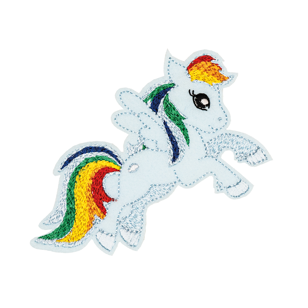 unicorn jednorożec bajka kucyk pony rainbow dash apliacja na ubrania  termo naszywka naprasowanka